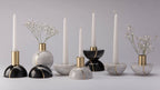Axis Sphere Marble Candle Holder