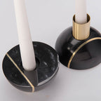 Axis Sphere Marble Candle Holder