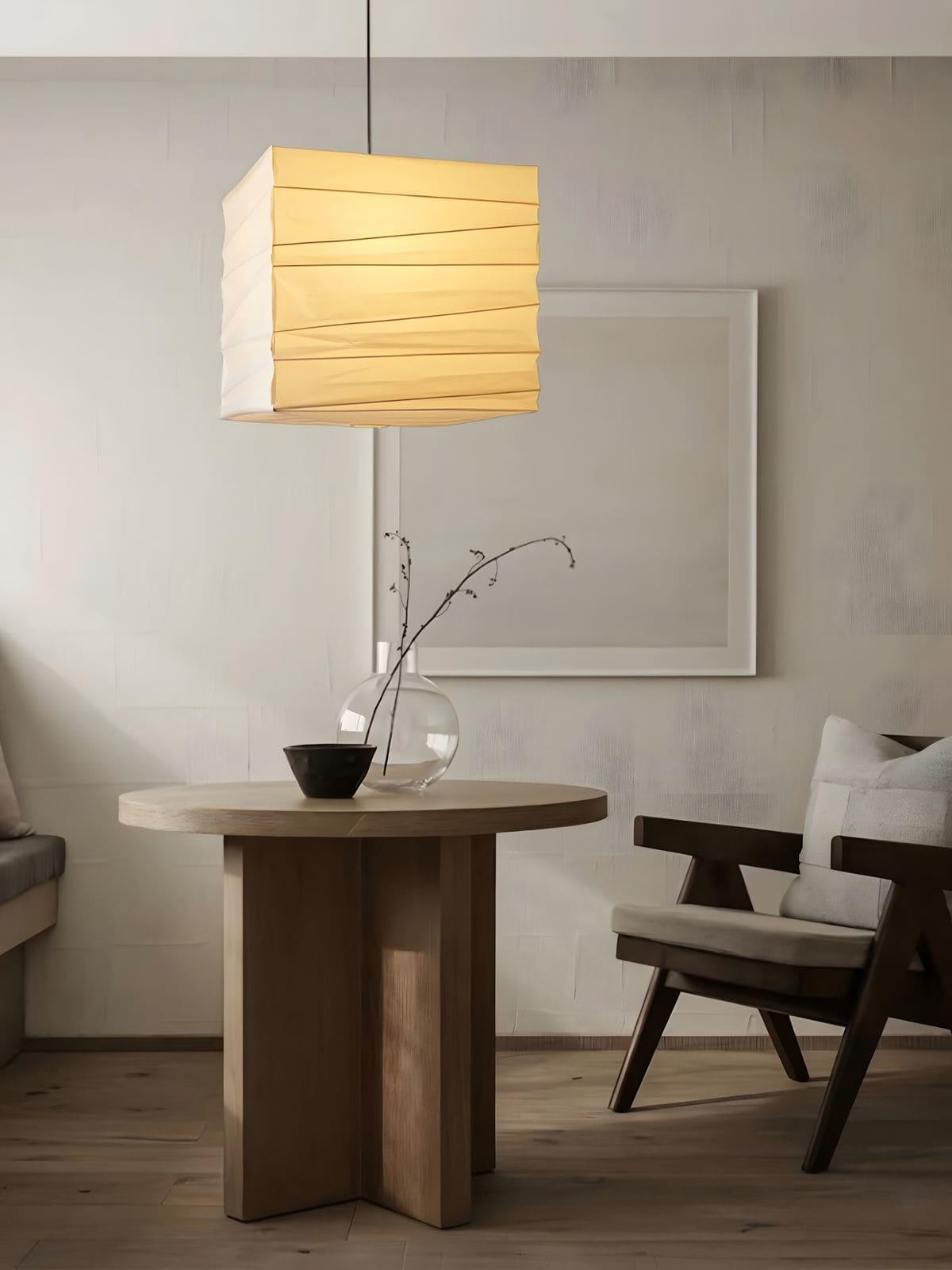 Ayla Paper Cube Pendant Lamp