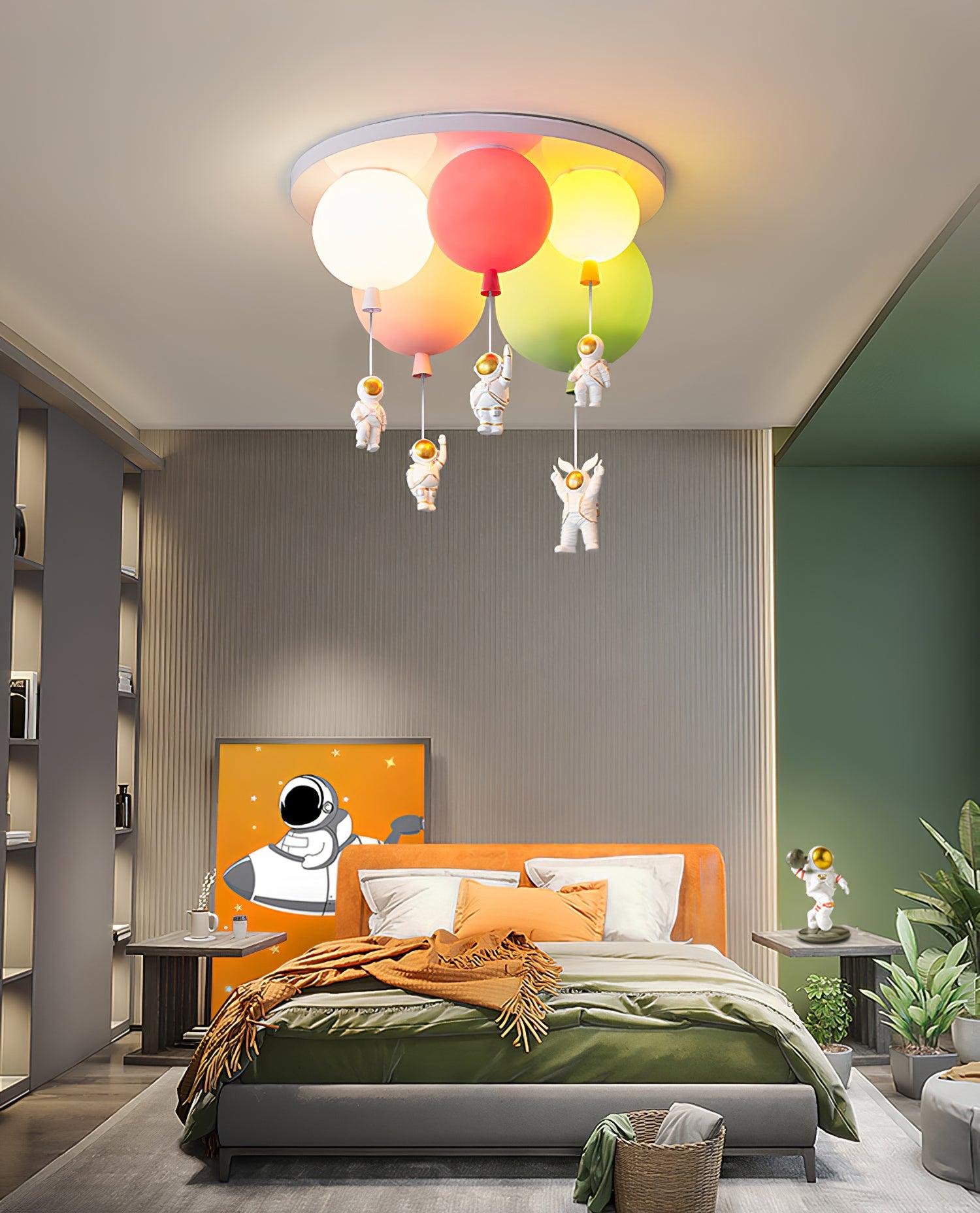 Frosted Balloon Combination Overhead light Ceiling Lamp