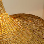 Rattan Weave Hat Droplight Pendant Light