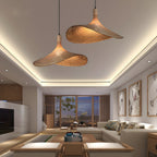 Rattan Weave Hat Droplight Pendant Light