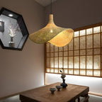Rattan Weave Hat Droplight Pendant Light