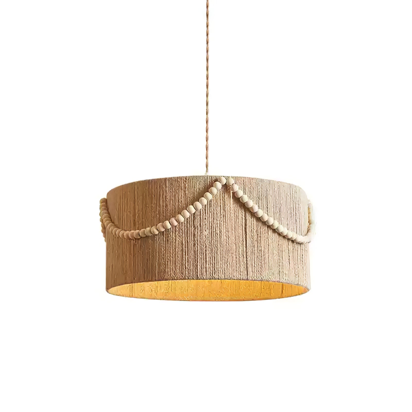 Beaded Boho Pendant Lamp