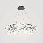 Black Big O Firefly LED Chandelier