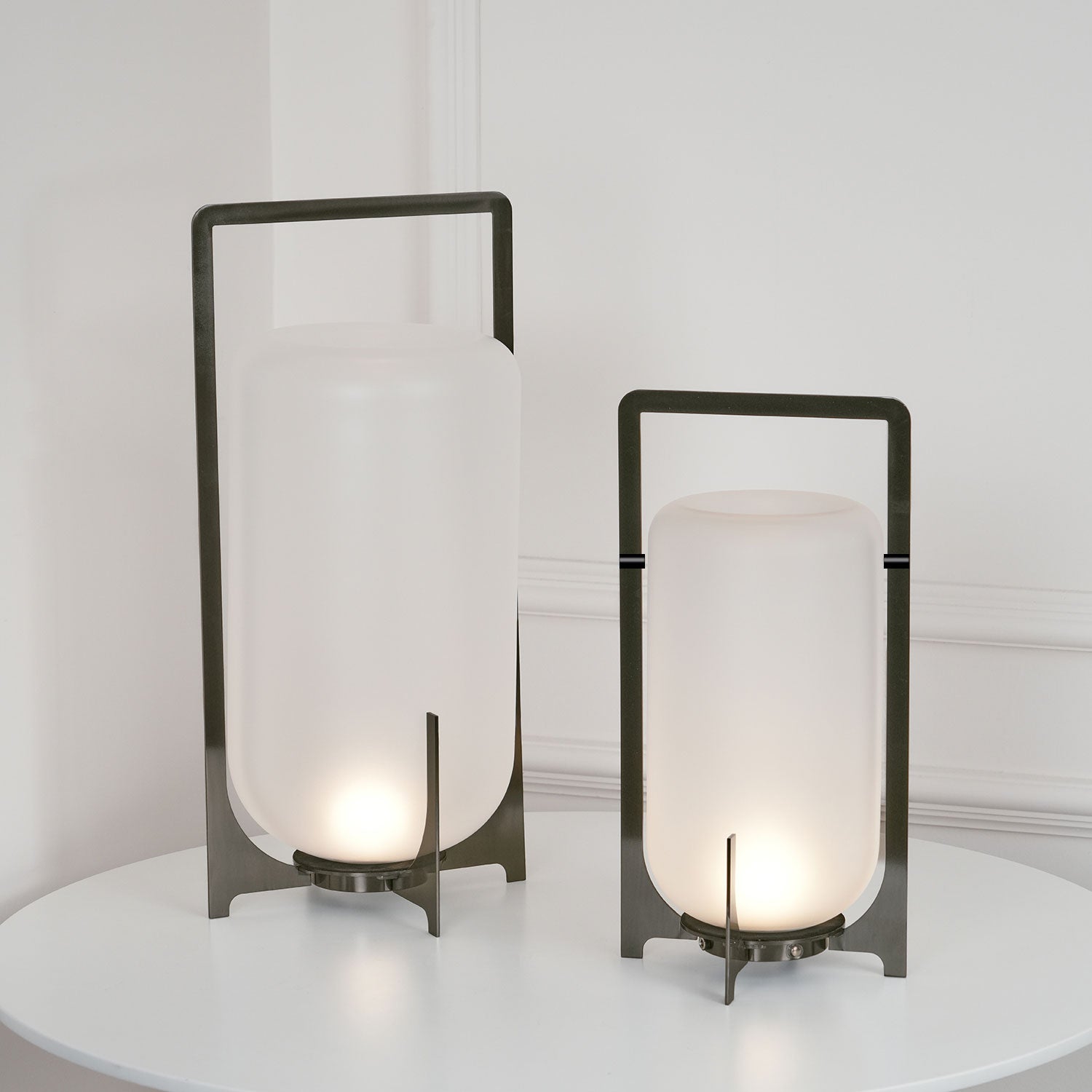 Steel Twilight Lantern Task lamp Table Light