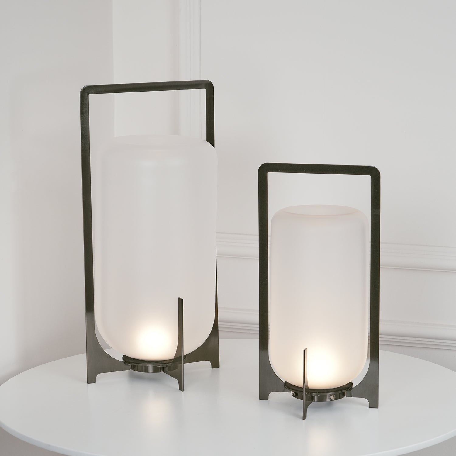 Steel Twilight Lantern Task lamp Table Light