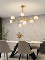 Porcelain Magnolia Gasolier Chandelier