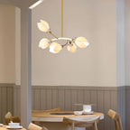 Porcelain Magnolia Gasolier Chandelier