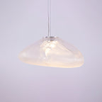 Blown Glass Mesh Pendant Light
