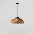 Braided Rattan Pendant Lamp