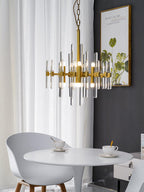 Vintage Antique Brass Electrolier Chandelier