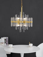 Vintage Antique Brass Electrolier Chandelier
