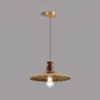 Brass Crest Pendant Light