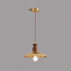 Brass Crest Pendant Light