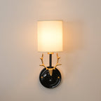 Brass Deer Head Wall Light