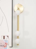 Brass Glass Tube Wall Lamp