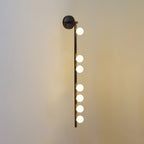 Brass Glass Tube Wall Lamp