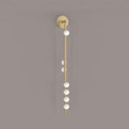 Brass Glass Tube Wall Lamp