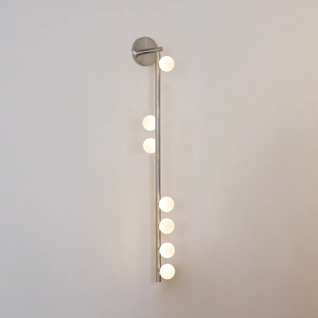Brass Glass Tube Wall Lamp
