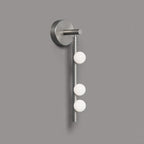 Brass Glass Tube Plug-in Wall Lamp