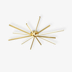 Brass Starbursts Ceiling Lamp