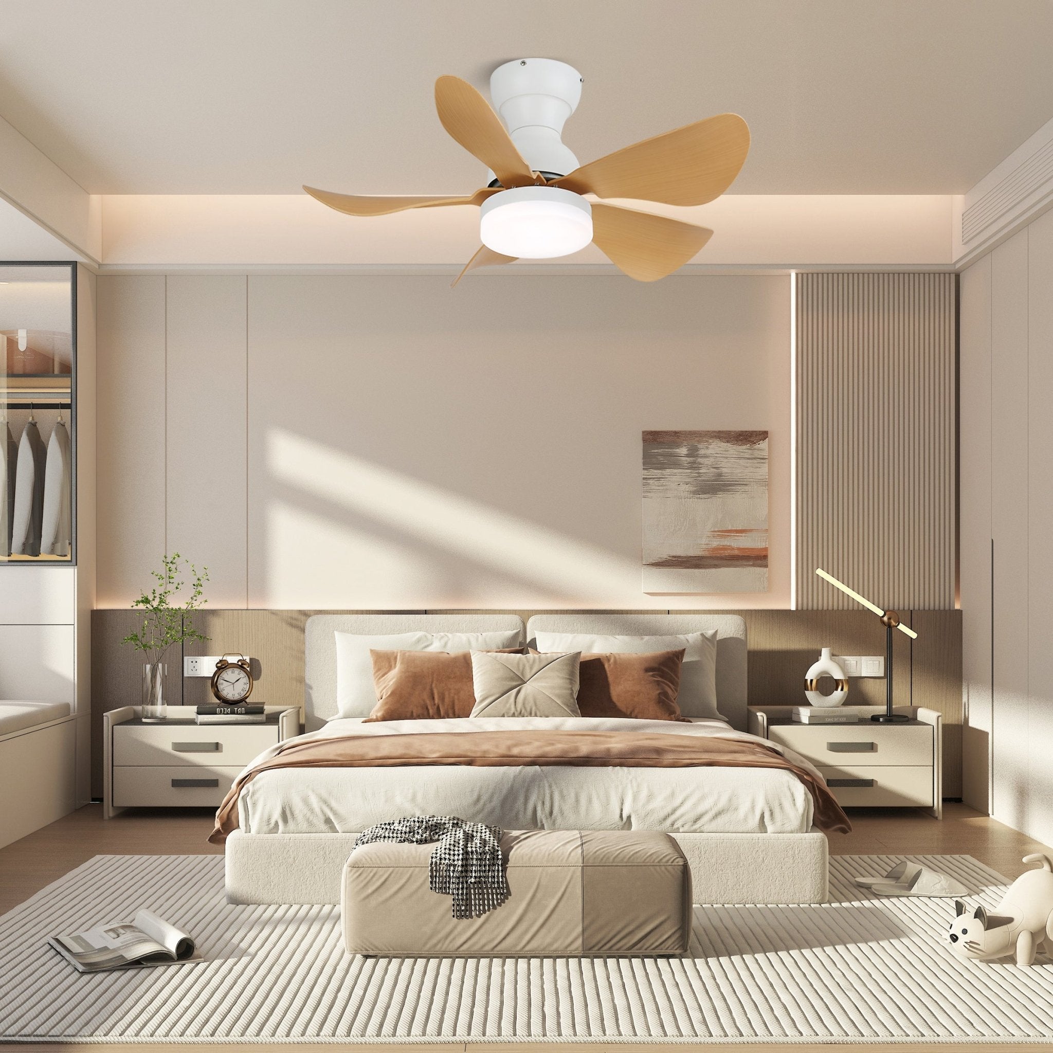 Small Arilia 29" Overhead fixture Ceiling Fan Light