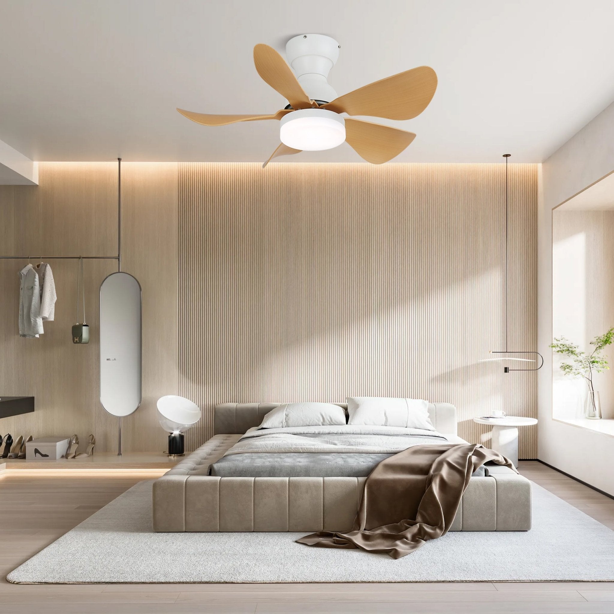 Small Arilia 29" Overhead fixture Ceiling Fan Light