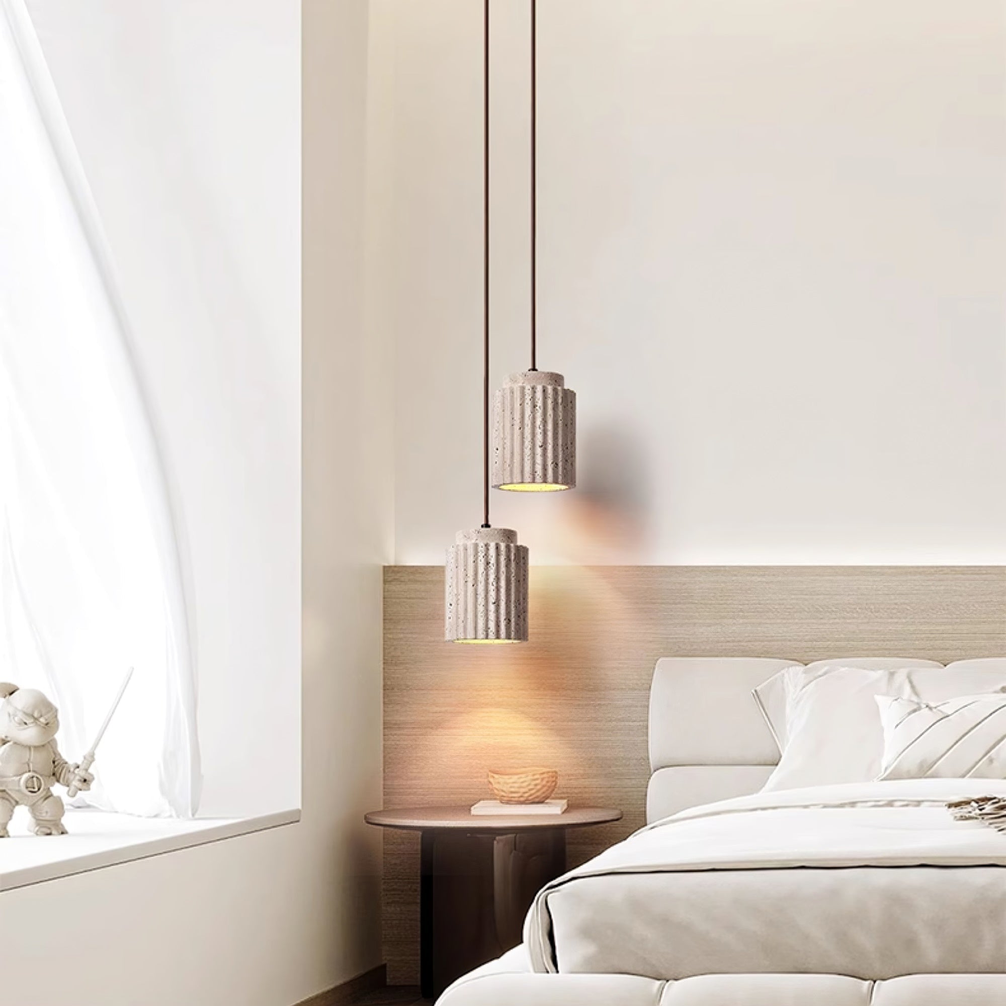 Caelia Travertine Pendant Light