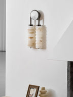 Calla Ribbed Alabaster Sconce