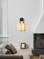 Calla Ribbed Alabaster Sconce