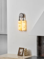Calla Ribbed Alabaster Sconce