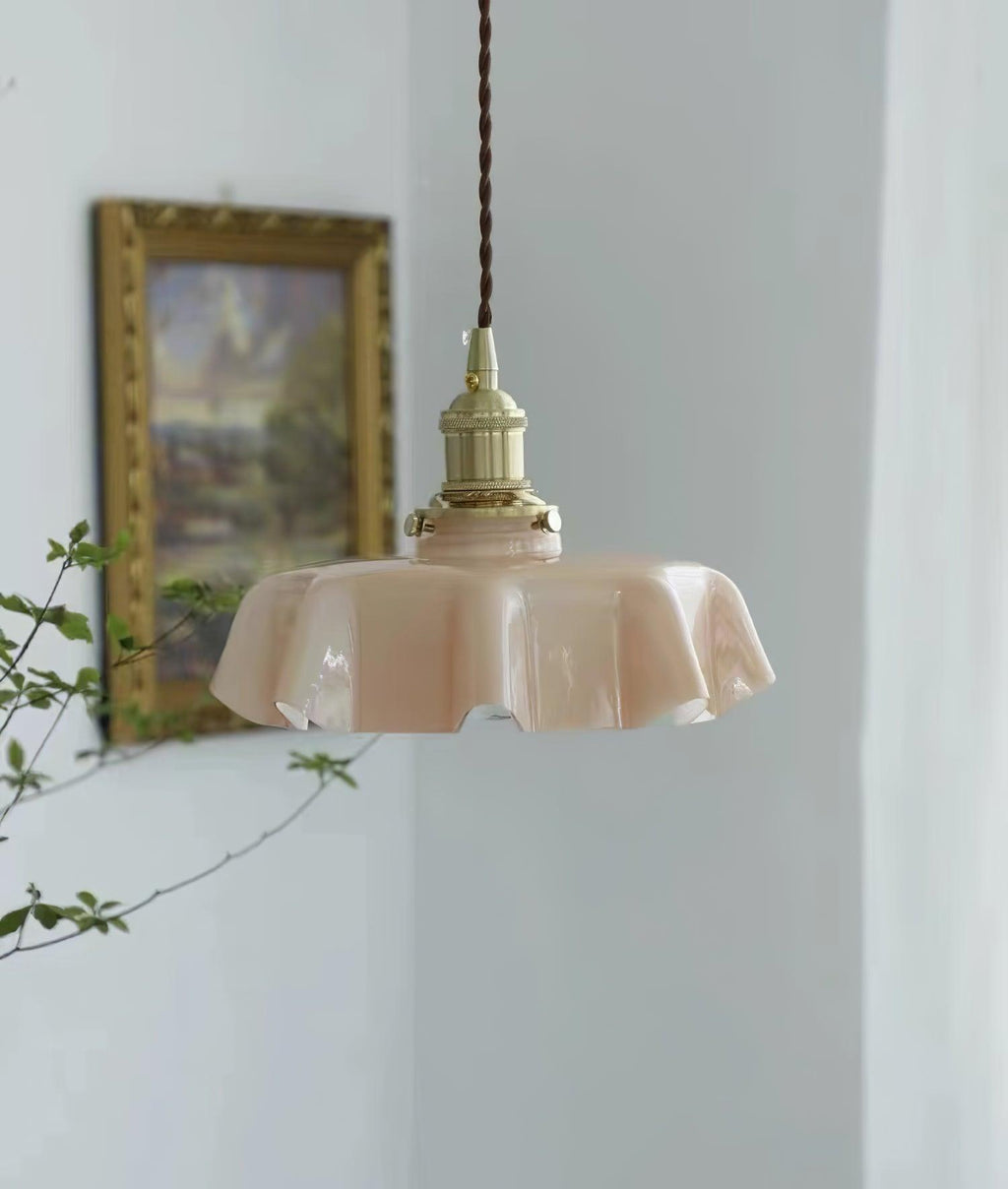 French Flower Houselight Pendant Swag Light