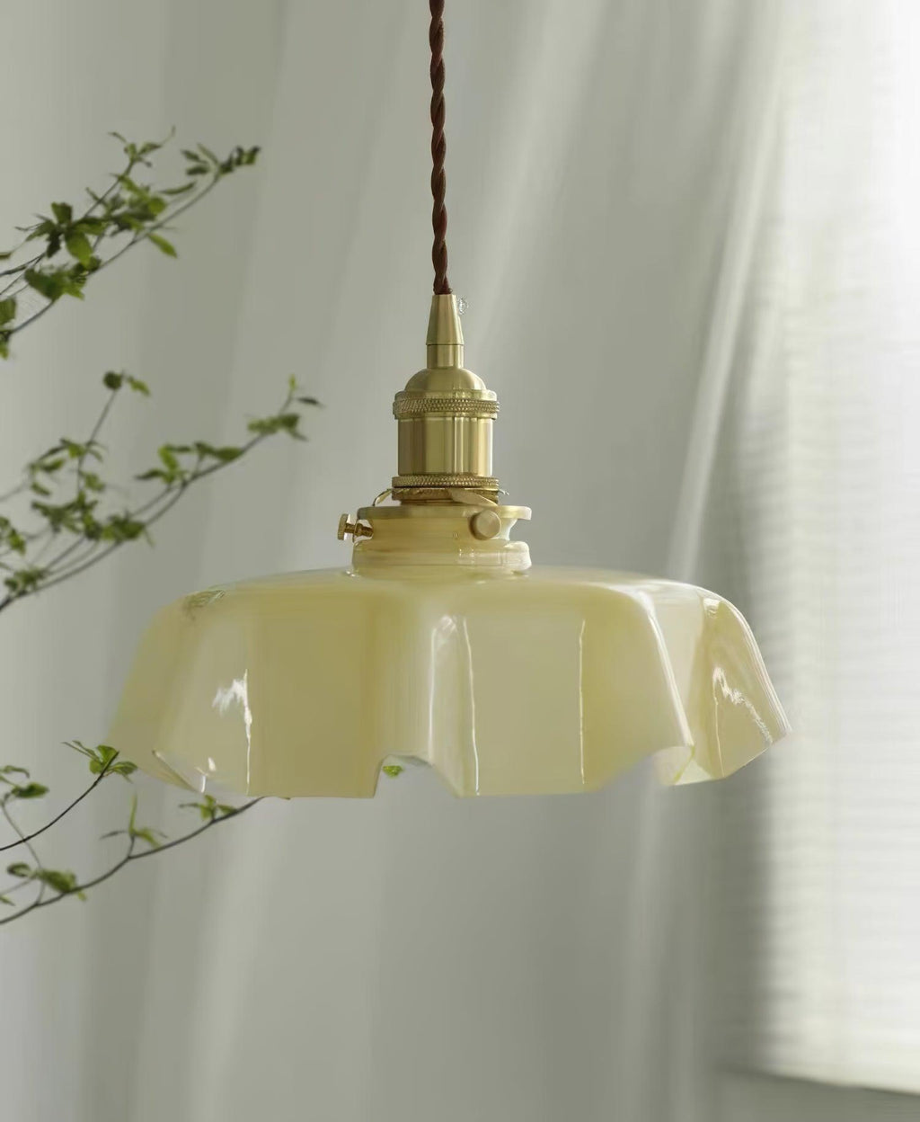 French Flower Houselight Pendant Swag Light