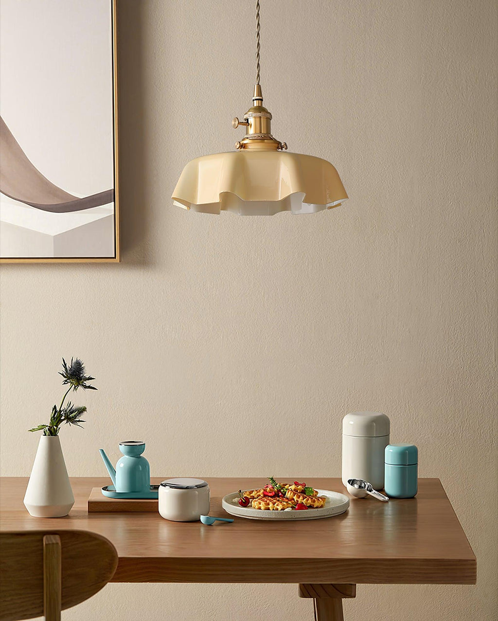 French Flower Houselight Pendant Swag Light