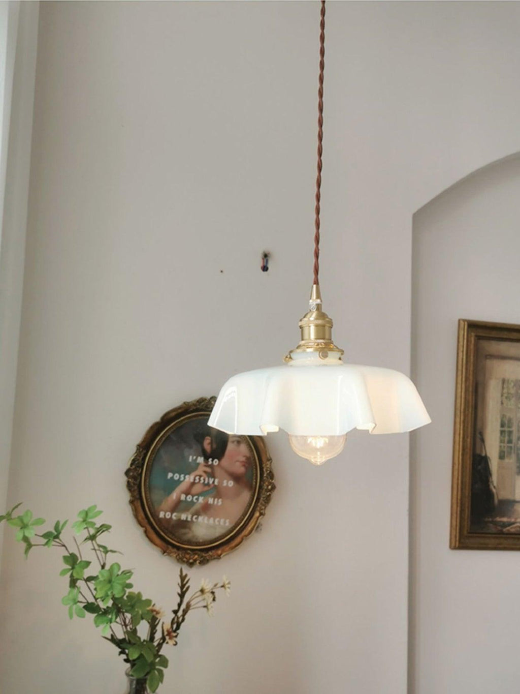 French Flower Droplight Pendant Light