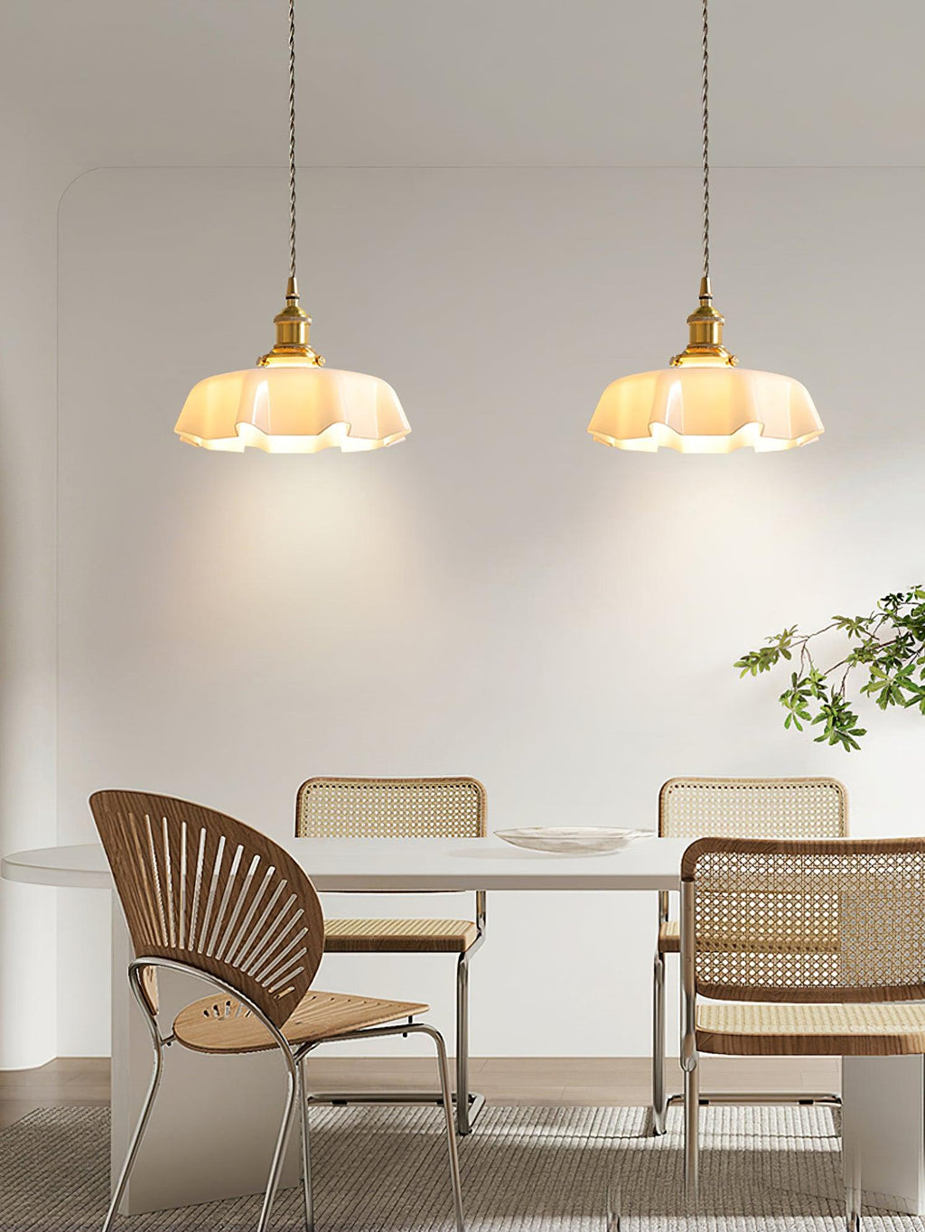 French Flower Houselight Pendant Swag Light