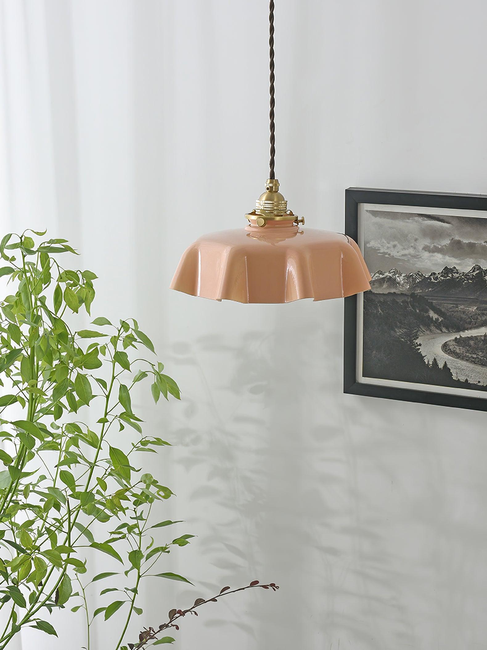 French Flower Houselight Pendant Swag Light