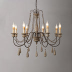 Candle Style Beaded Chandelier