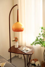 Cantilever Wood Accent Floor Lamp