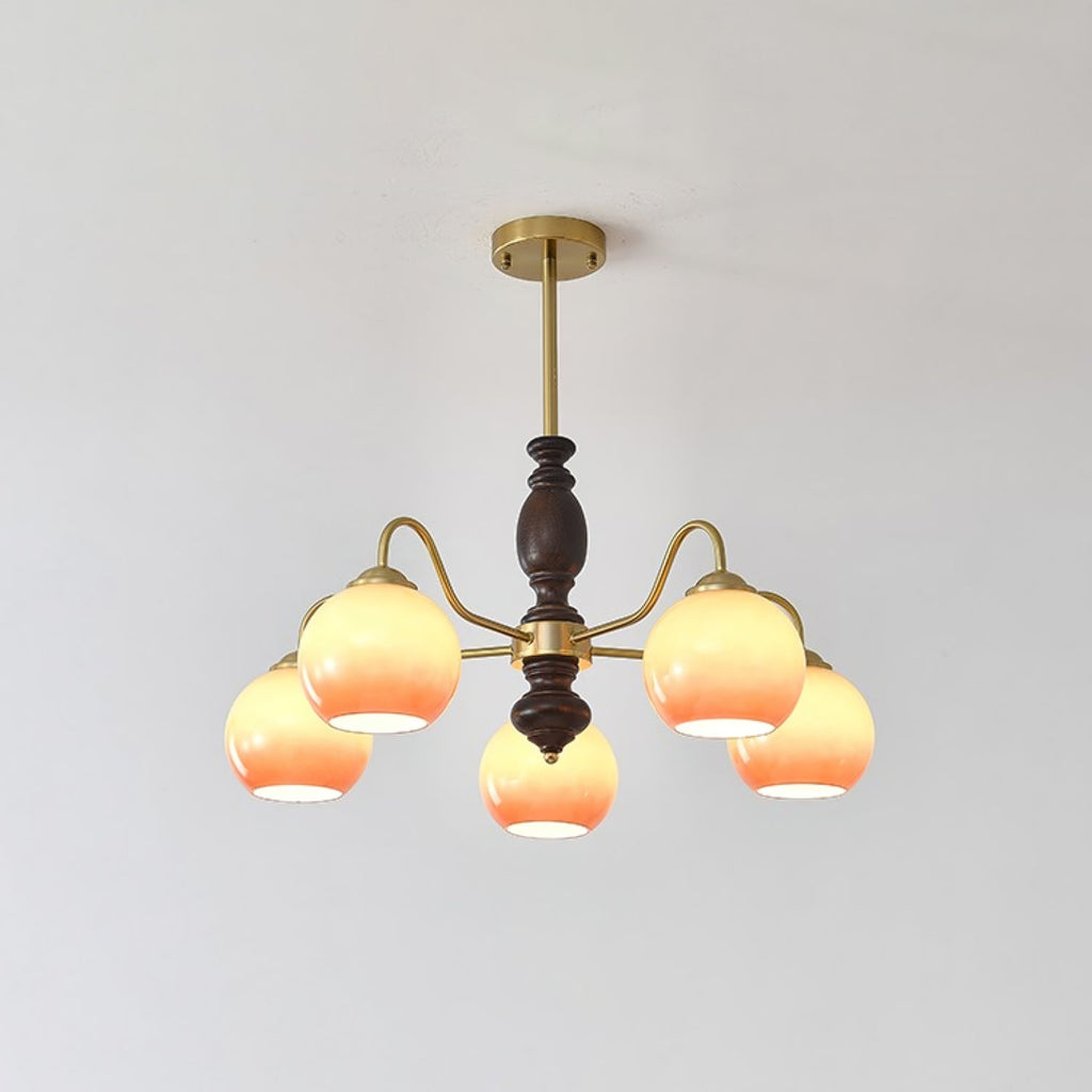 Caramel Orb Chandelier
