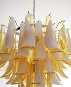 Amber Glass Murano Petals Chandelier