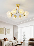 Carved Glass Ceiling Lamp