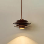 Cascade Wooden Disc Pendant Lamp