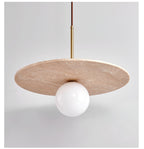 Celestial Travertine Pendant Light