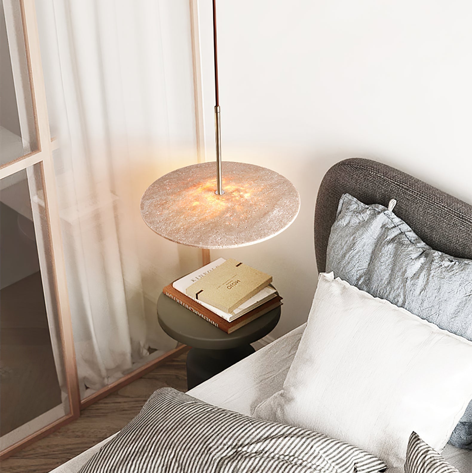 Celestial Travertine Pendant Light