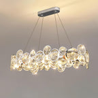 Chrome Round Crystal Chandelier