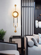 Circular Marble Wall Light