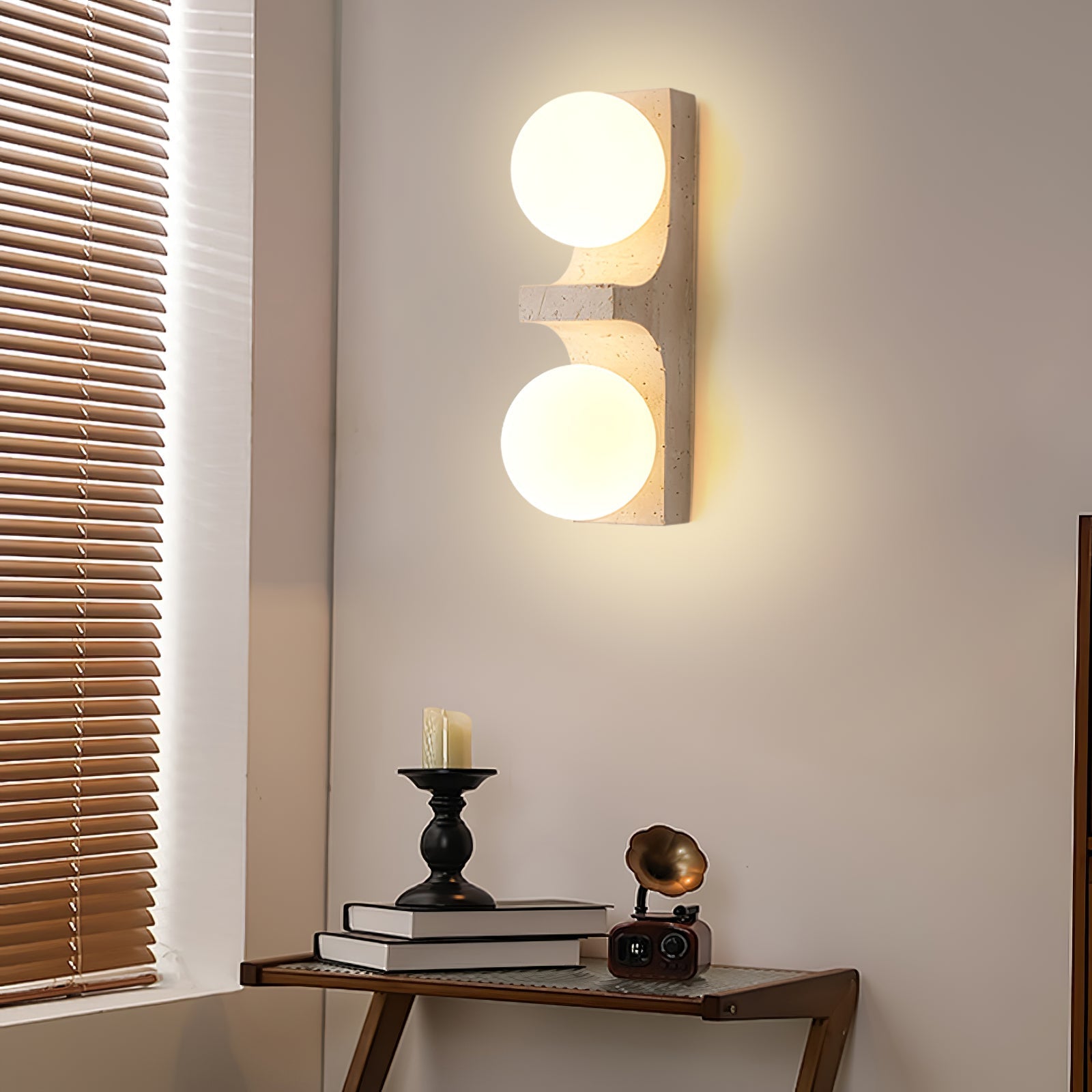 Cirra Travertine Wall Light
