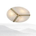 Clocks Alabaster Ceiling Light